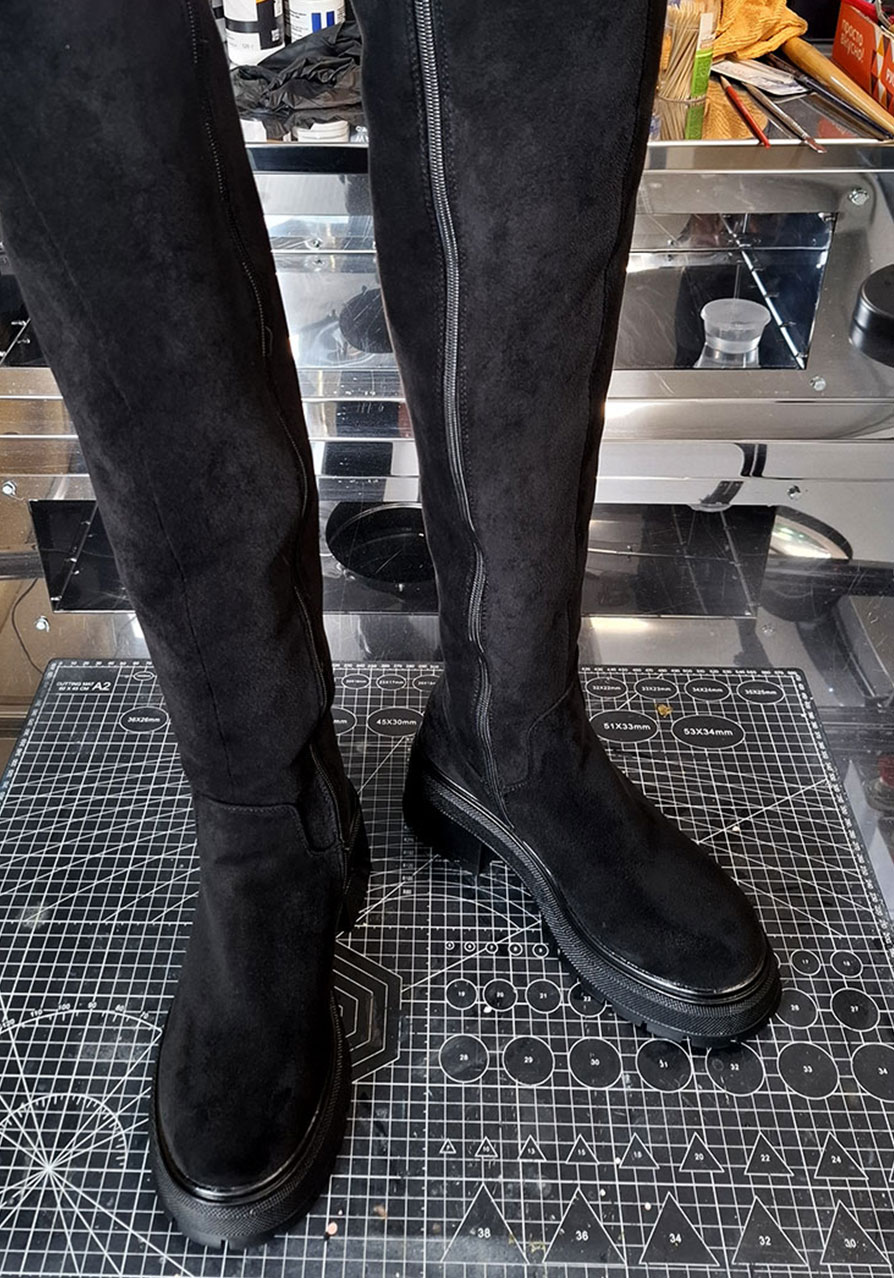 Чистка ботфордов - после